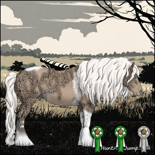 Horse Color:Silver Perlino Ice Sabino Tobiano 