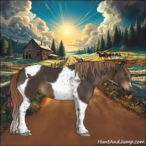 Horse Color:Liver Chestnut Tobiano 