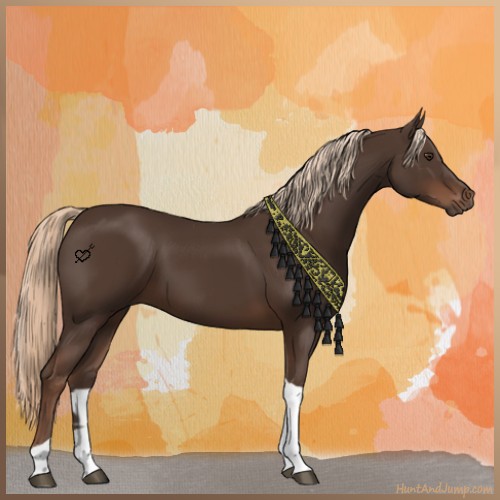 Horse Color:Liver Chestnut Tobiano 