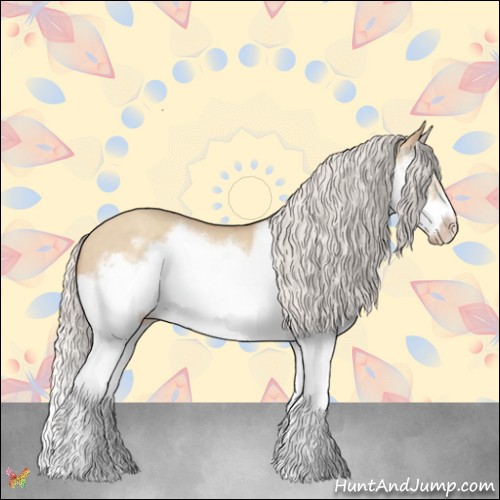 Horse Color:Silver Classic Champagne Dun Splash Frame