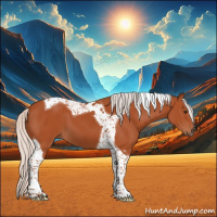 Horse Color:Silver Brown Tobiano
