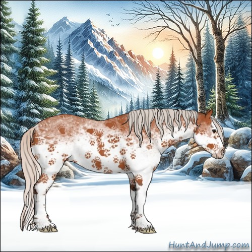 Horse Color:White Spotted Silver Bay Sabino Splash Rabicano 