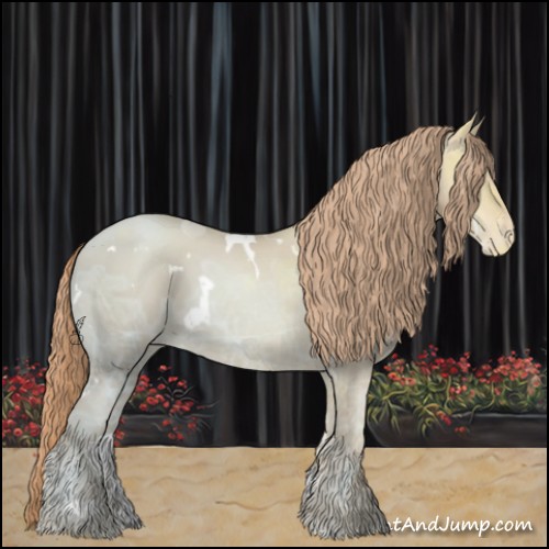 Horse Color:White Spotted Gold Champagne Ice Pearl Appaloosa 
