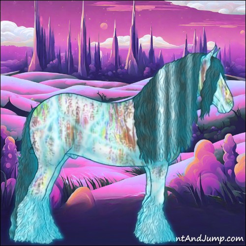 Horse Color:Thunderstruck White Spotted Buckskin Ice 