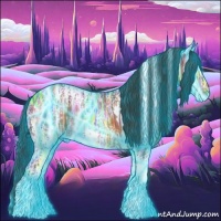 Horse Color:Thunderstruck White Spotted Buckskin Ice 