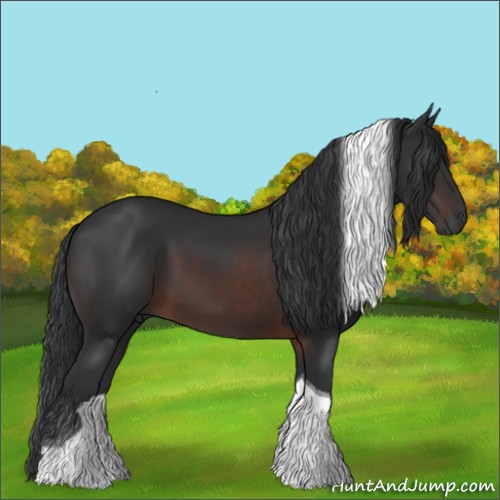 Horse Color:Brown Tobiano 