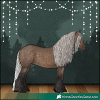Horse Color:Void Silver Brown Dun 