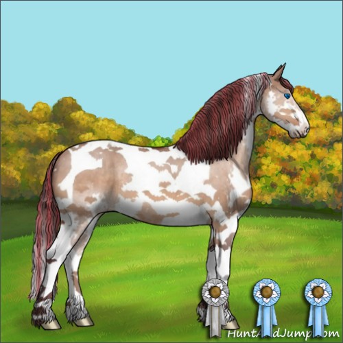 Horse Color:Painted Chocolate Brown Dun Splash Tobiano