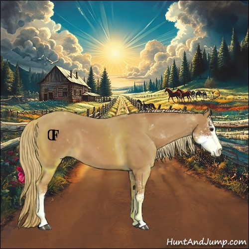 Horse Color:Chestnut Sabino