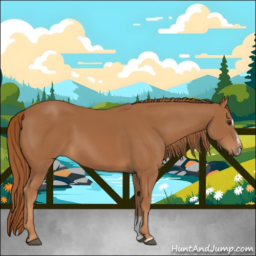 Horse Color:Chestnut Sabino 