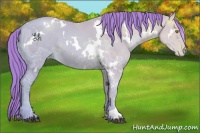 Horse Color:Watercolor White Spotted Brown Ice Pearl 
