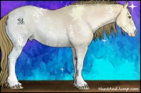 Horse Color:Watercolor White Spotted Smoky Blue Onyx Ice Pearl Sabino 