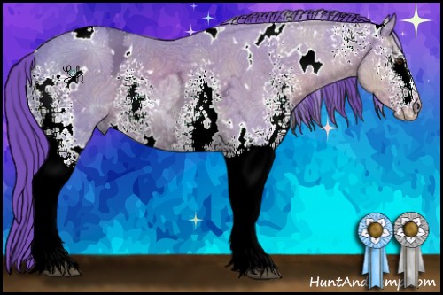 Horse Color:Watercolor White Spotted Liver Chestnut Ice 