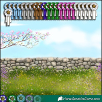 Horse Color:Silver Brown Dun Brindle 