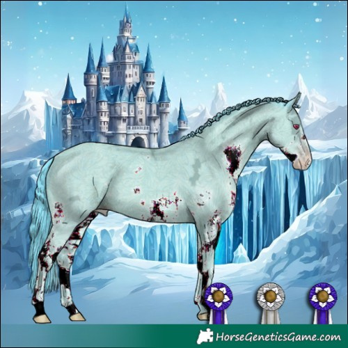Horse Color:Watercolor Classic Champagne Chinchilla Ice Sabino 