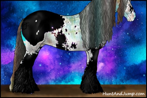 Horse Color:Plaid  White Spotted Brown Ice Onyx Appaloosa 