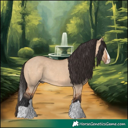 Horse Color:Bay Dun Splash Rabicano 