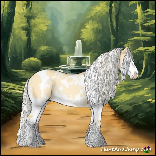 Horse Color:White Spotted Palomino Dun Splash Rabicano