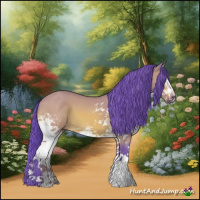 Horse Color:Watercolor White Spotted Bay Dun 