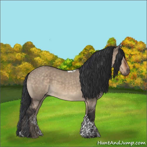 Horse Color:Brown Dun Tobiano Rabicano 