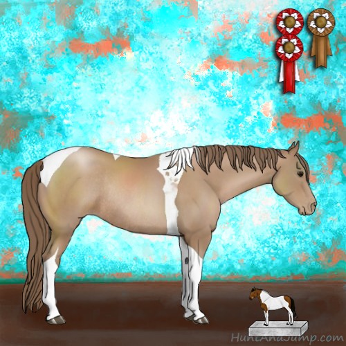 Horse Color:Black Pearl Sabino Tobiano Rabicano 