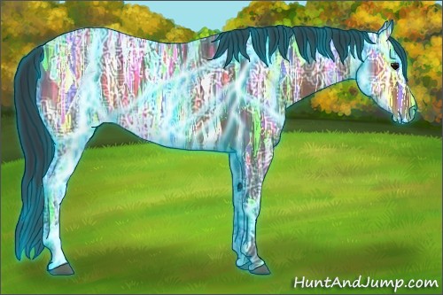 Horse Color:Thunderstruck Brown Ice Sabino 