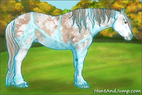 Horse Color:Thunderstruck Gold Champagne Ice Sabino