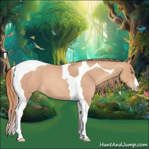Horse Color:Gold Champagne Tobiano 
