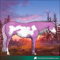 Horse Color:Watercolor Chestnut Frame