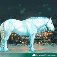 Horse Color:Thunderstruck Watercolor White Spotted Bay Varnish 