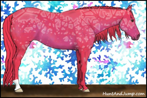 Horse Color:Watercolor Liver Chestnut Ice 
