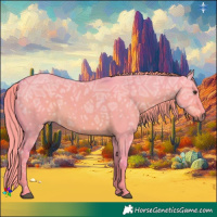 Horse Color:Watercolor Liver Red Dun Ice