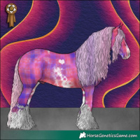 Horse Color:Watercolor Plaid White Spotted Silver Brown Splash Tobiano