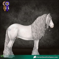 Horse Color:Platinum Chocolate Perlino 