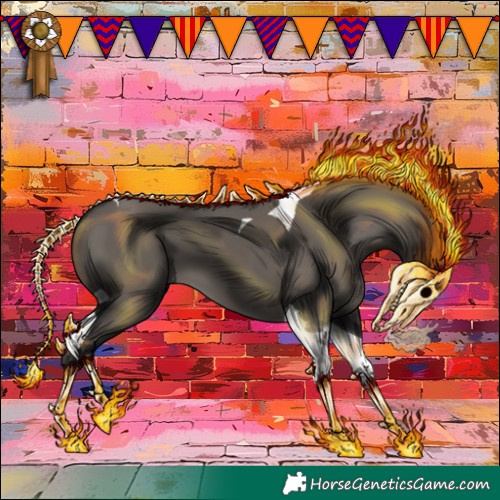 Horse Color:Grullo Tobiano 