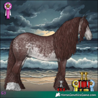 Horse Color:Platinum Chocolate Buckskin 