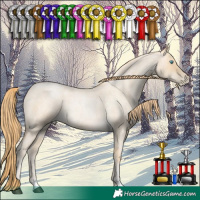 Horse Color:Buckskin Roan Snowdrop 