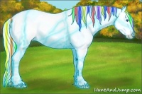 Horse Color:Painted Thunderstruck Cremello Roan Sabino Splash 