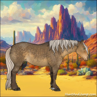 Horse Color:Silver Smoky Grullo Varnish