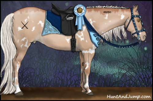 Horse Color:White Spotted Silver Grullo Pearl 