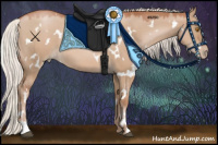 Horse Color:White Spotted Silver Grullo Pearl