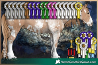 Horse Color:White Spotted Black Pearl