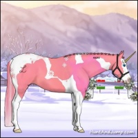 Horse Color:Watercolor Chestnut Splash Tobiano 