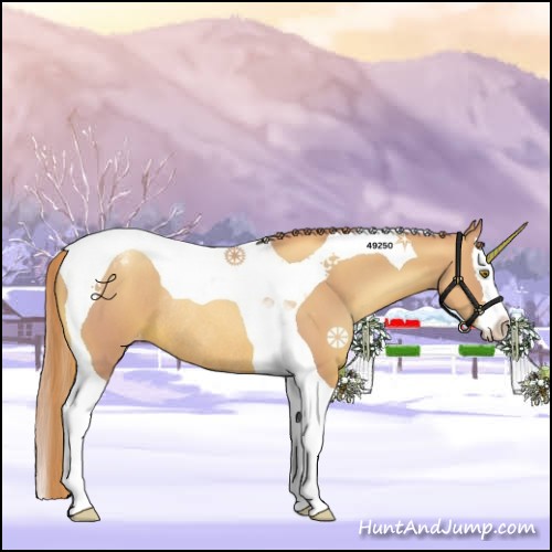 Horse Color:Watercolor Chestnut Pearl Sabino Splash Tobiano Varnish Rabicano 