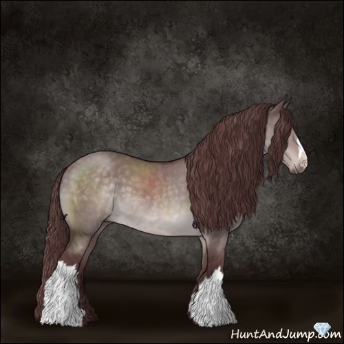 Horse Color:Platinum Chocolate Brown Dun 