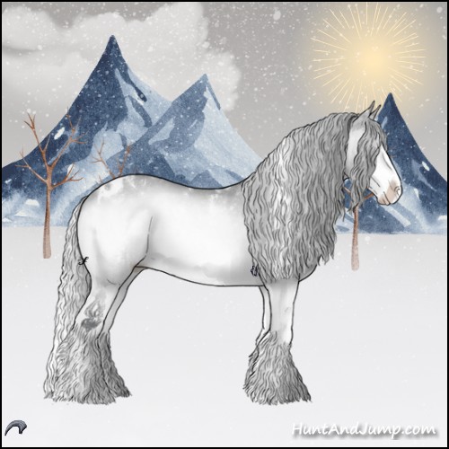 Horse Color:White Spotted Silver Brown Chinchilla Onyx 