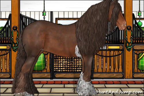 Horse Color:Liver Chestnut Tobiano Varnish