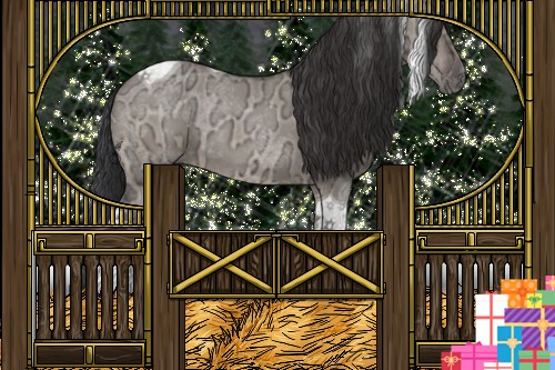 Horse Color:Brown Ice Dun Tobiano 