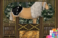 Horse Color:Palomino Sabino Tobiano Snowcap Rabicano 