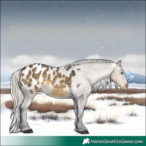 Horse Color:White Spotted Silver Buckskin Dun Mushroom Appaloosa 